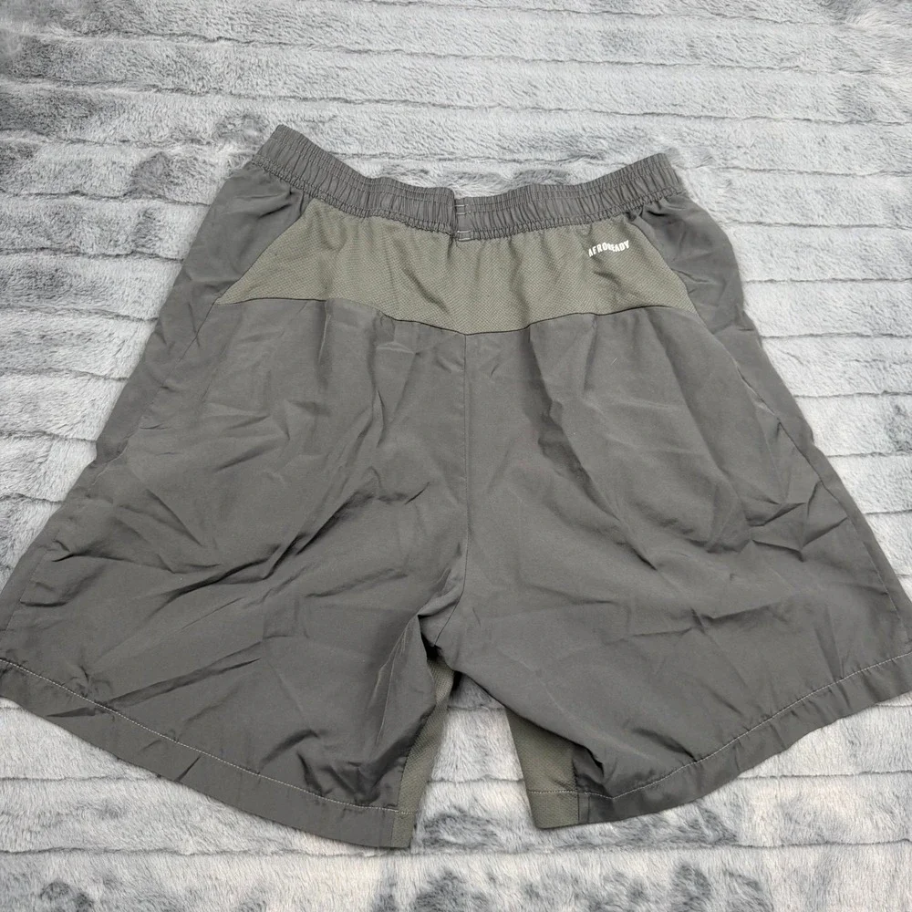 Adidas Aeroready Primegreen Mens Gray Athletic Gym Training Shorts Size M 12108